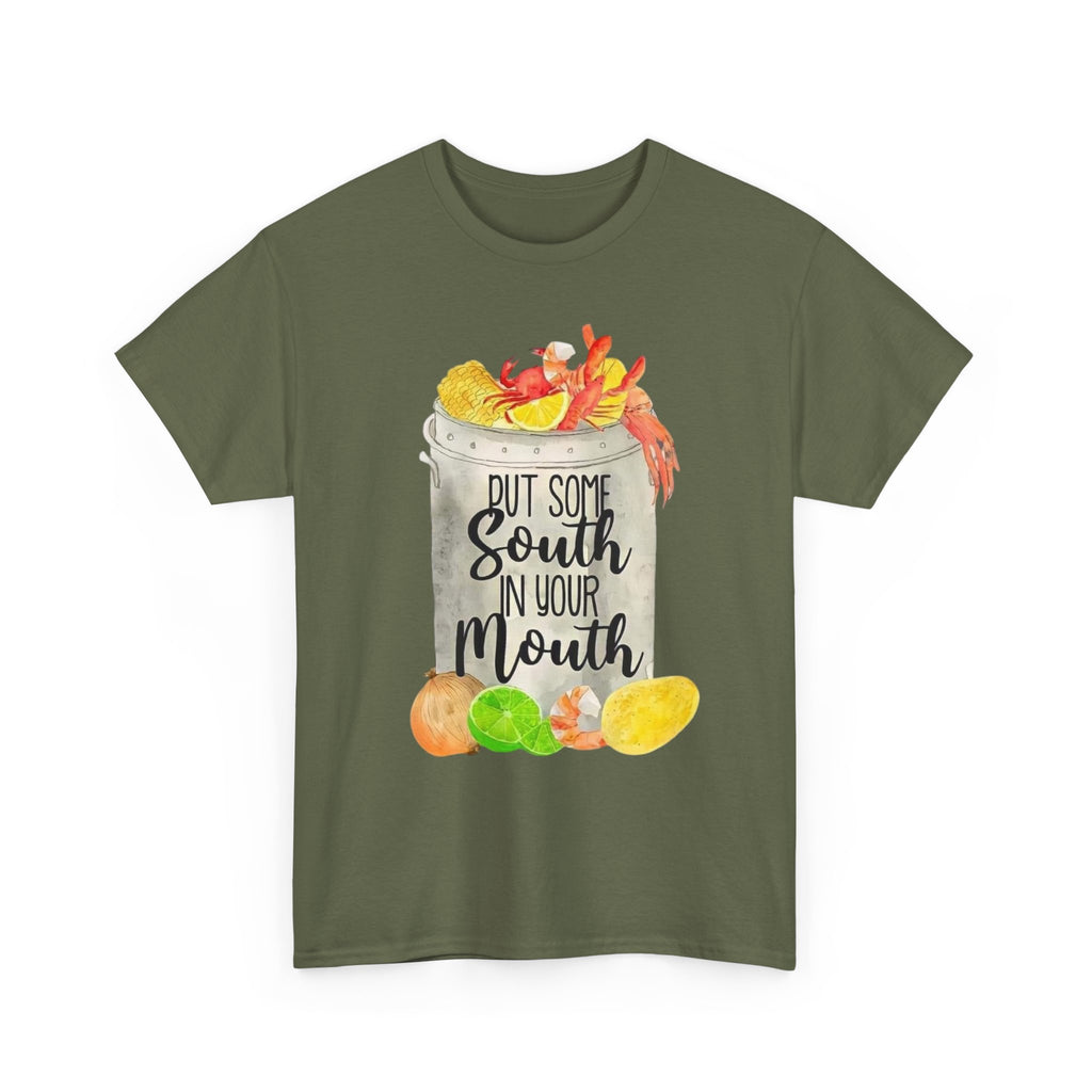 T‑Shirt — "Put Some South In Your Mouth" Seafood Boil Graphic Tee
