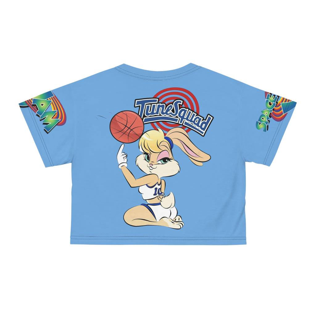 Lola Bunny Crop Tee — Tune Squad Basketball Graphic