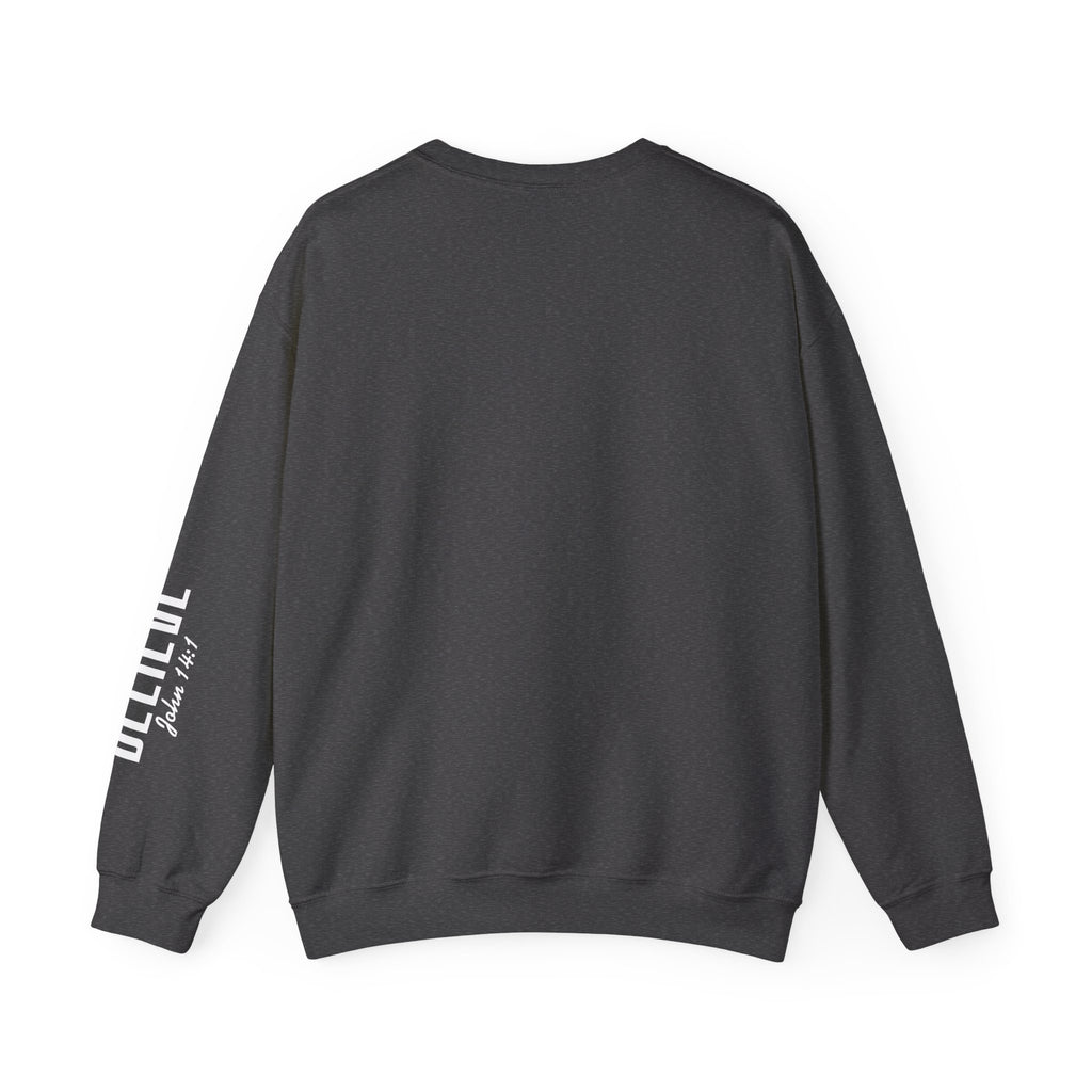 Wolf Pack “Believe John 14:1” Crewneck – Faith Streetwear Pullover