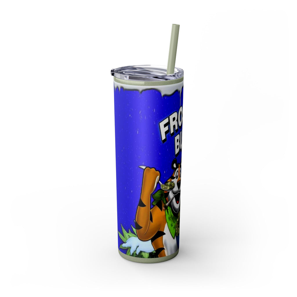 Frosted Buds 20oz Skinny Tumbler with Straw