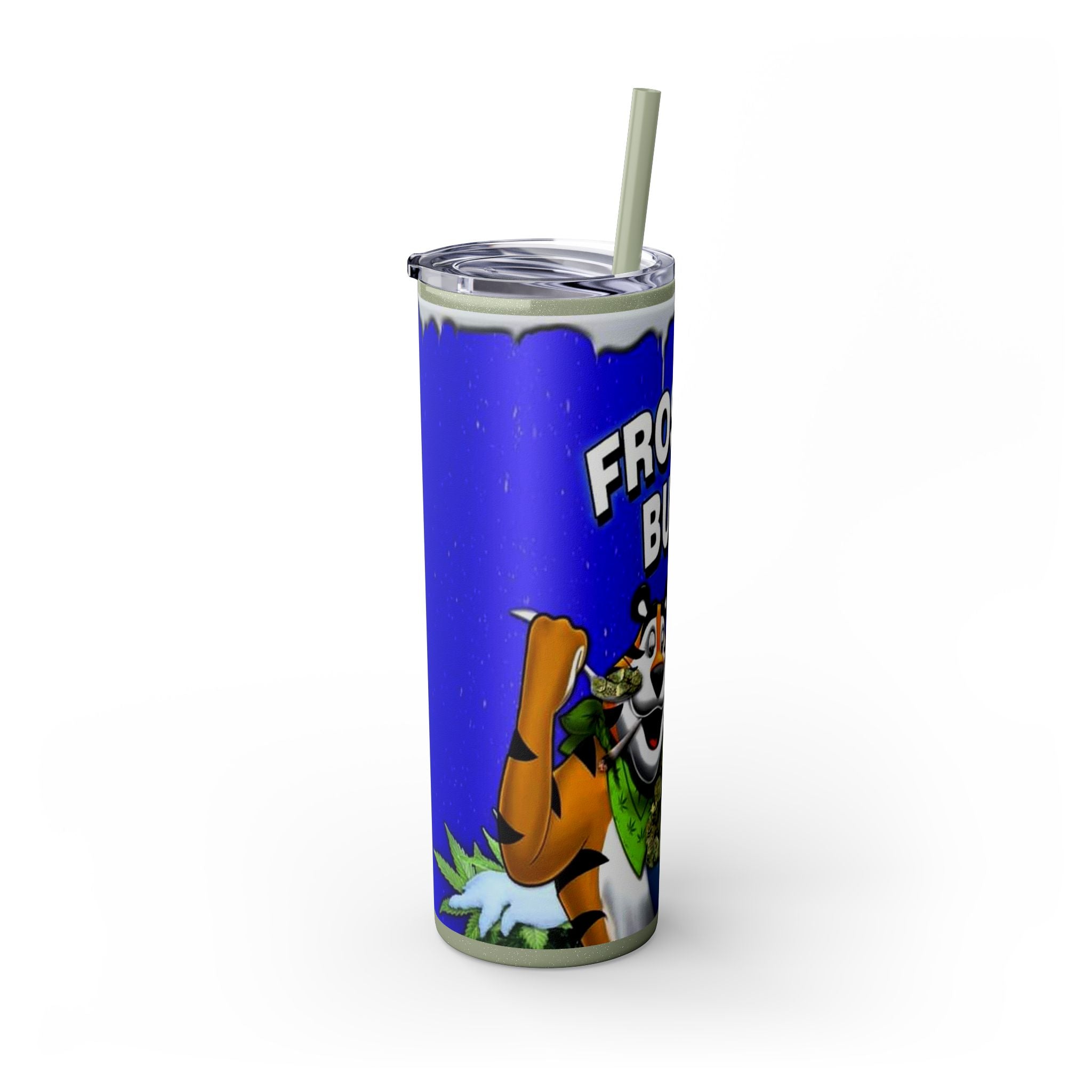 Frosted Buds 20oz Skinny Tumbler with Straw