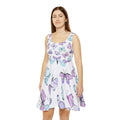 Butterfly Print Women's Skater Dress - Perfect for Spring & Summer Occasions