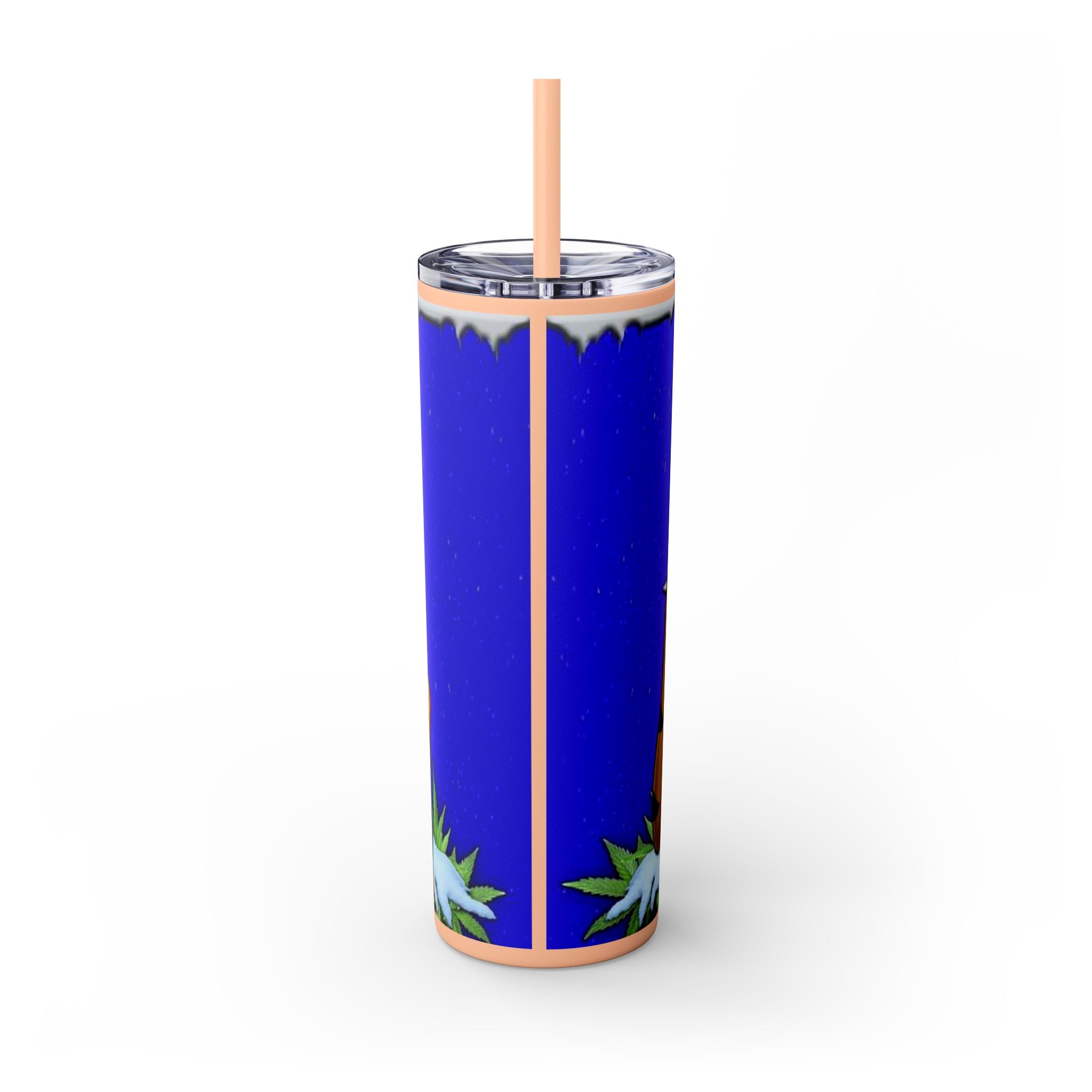 Frosted Buds 20oz Skinny Tumbler with Straw
