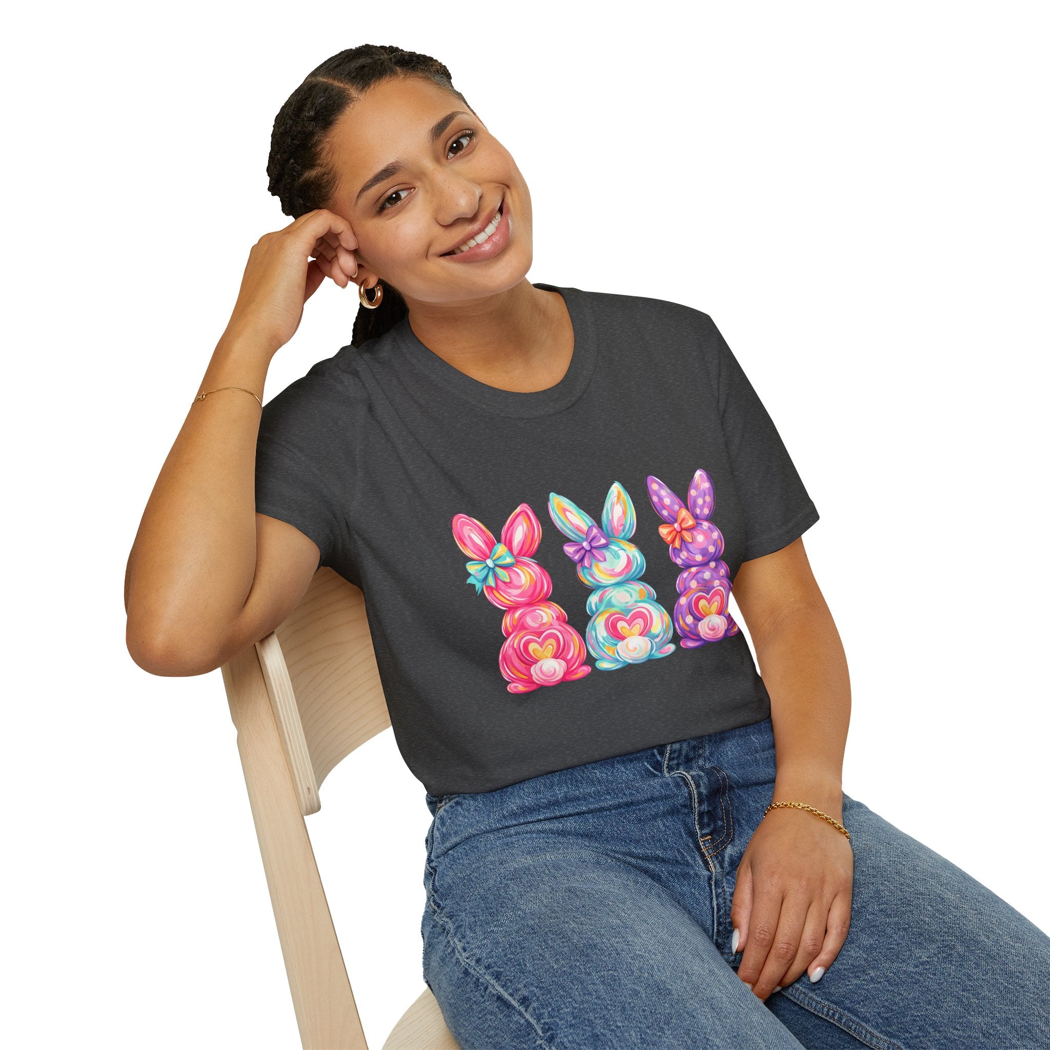 Easter Rainbow Bunny Trio T-Shirt