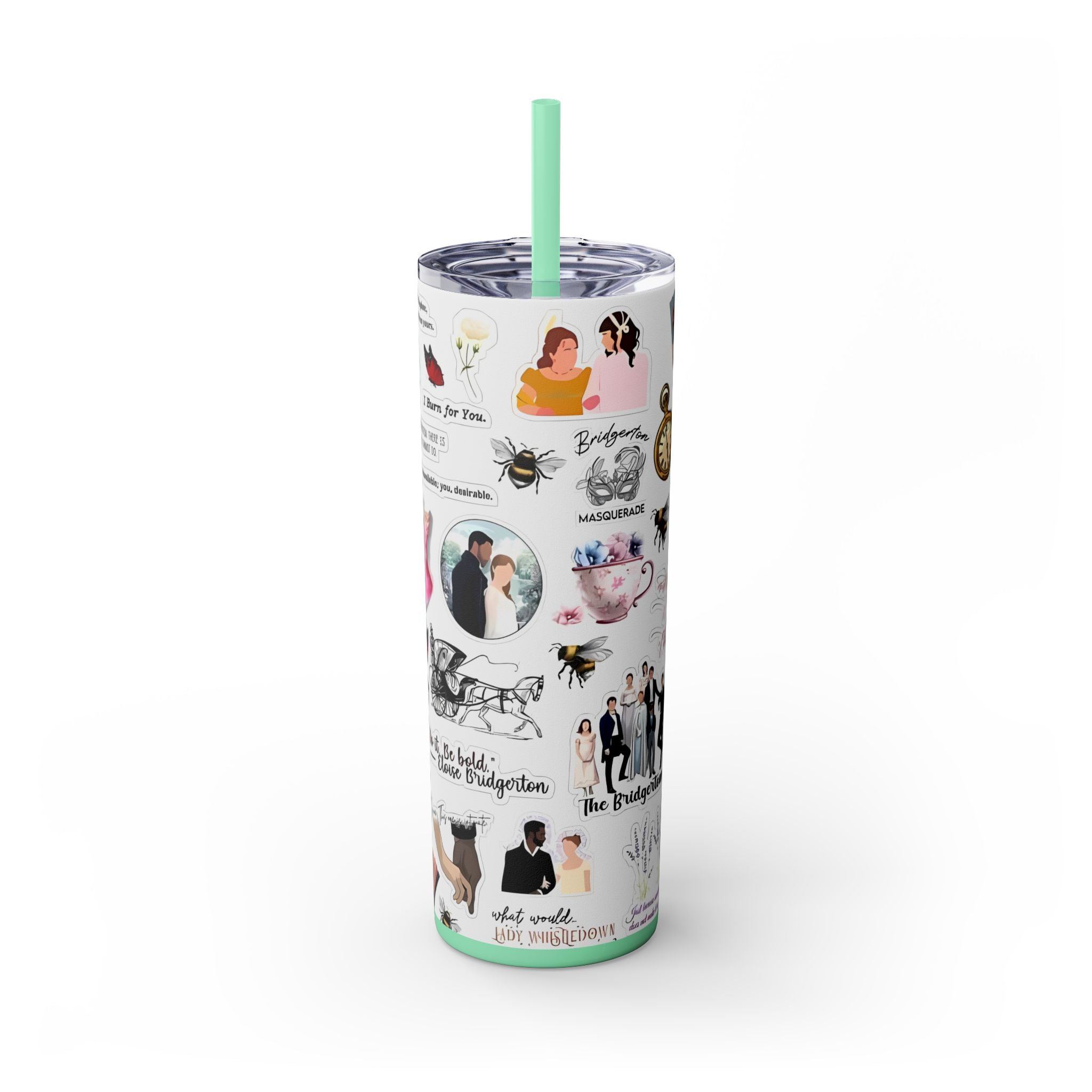 Bridgerton 20oz Skinny Tumbler with Straw