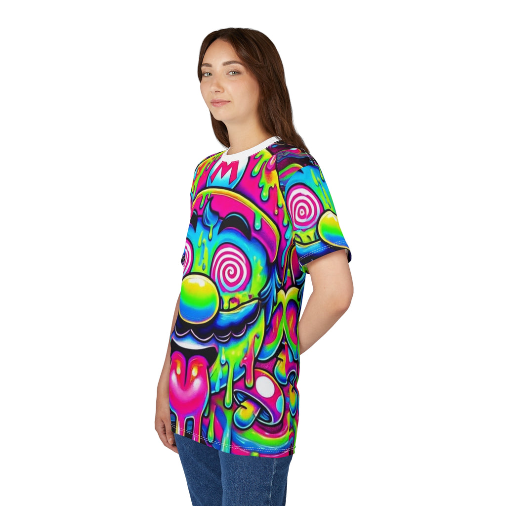 Psychedelic Drip Mario All-Over Print Tee