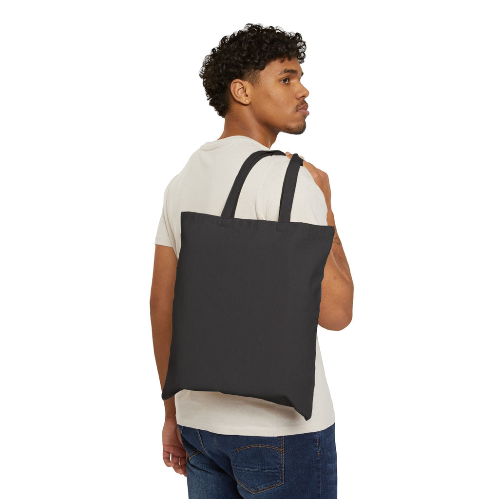 Lyrical Lounge Cotton Canvas Tote Bag — Stylish Music-Themed Market Tote