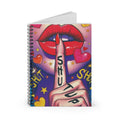 Notebook — Bold Pop-Art “Shh…Shut Up” Lips Journal