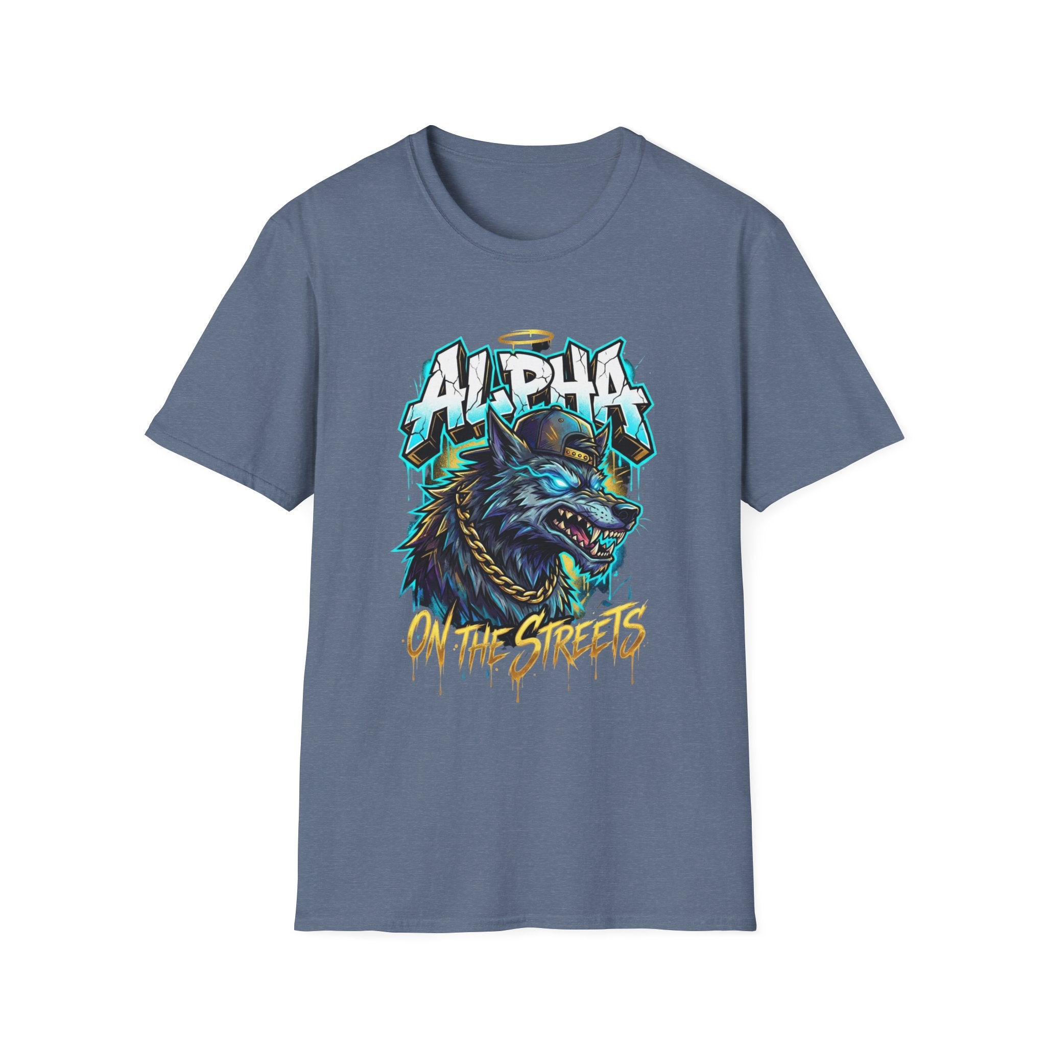 Alpha On The Streets Wolf Graphic T-Shirt — Urban Streetwear Tee