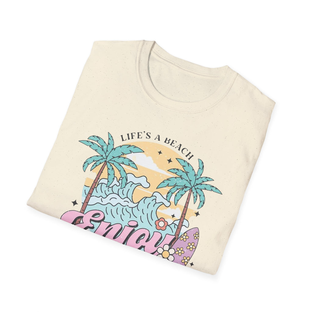 Enjoy the Waves T-Shirt — Summer Vibes Beach Graphic Tee