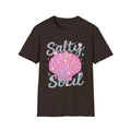 Salty Soul T-Shirt — Pink Seashell Beach Tee