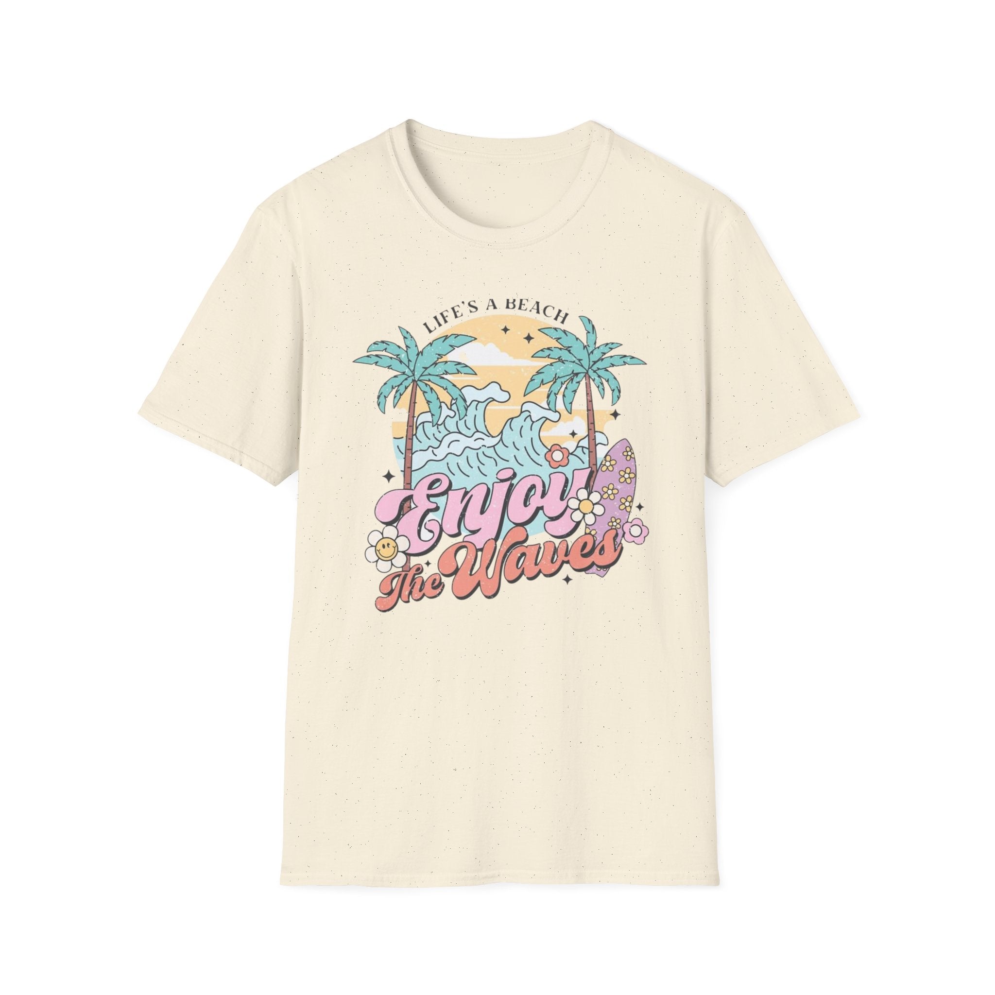 Enjoy the Waves T-Shirt — Summer Vibes Beach Graphic Tee