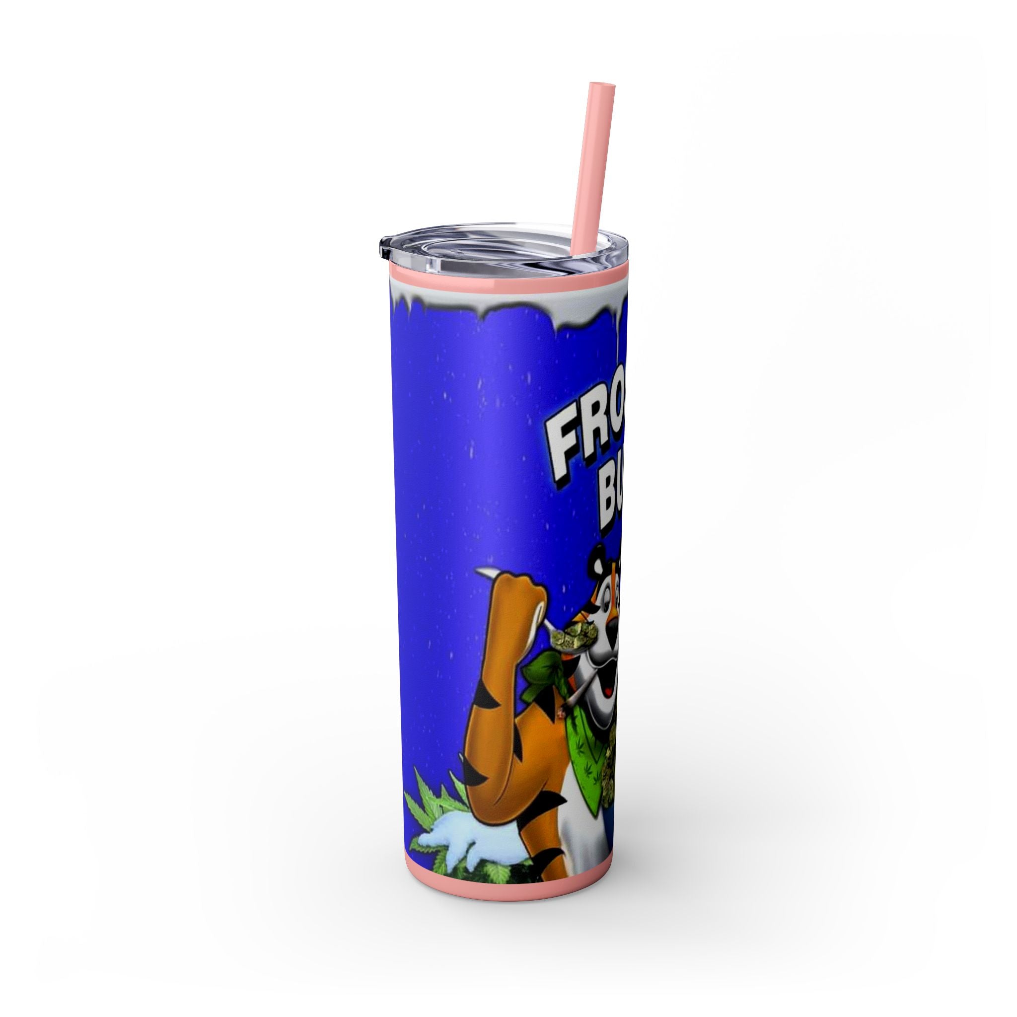 Frosted Buds 20oz Skinny Tumbler with Straw