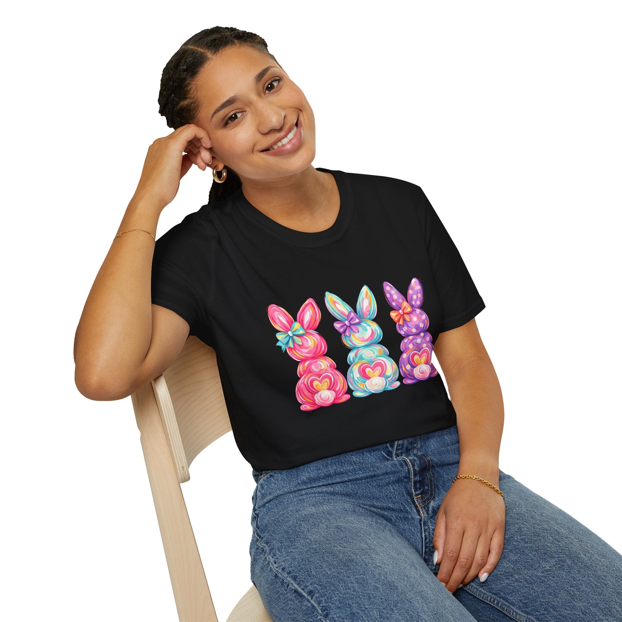 Easter Rainbow Bunny Trio T-Shirt