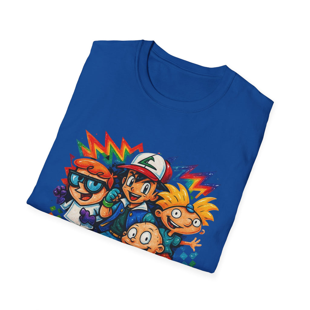 90s Crew T-Shirt — Retro Cartoon Nostalgia Tee