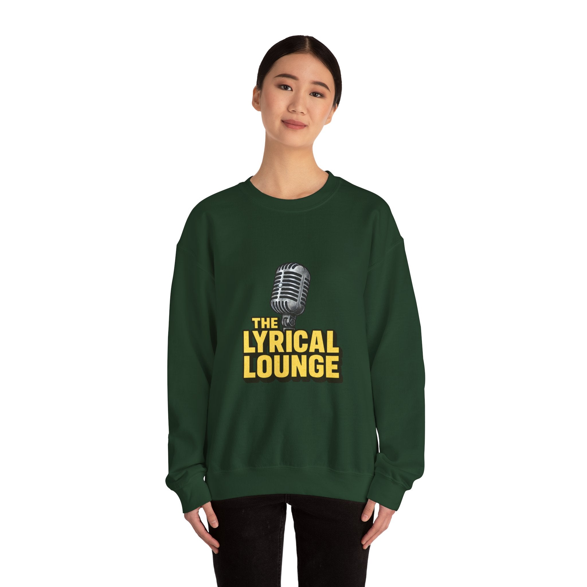 Lyrical Lounge Crewneck Sweatshirt — Cozy Music-Inspired Pullover