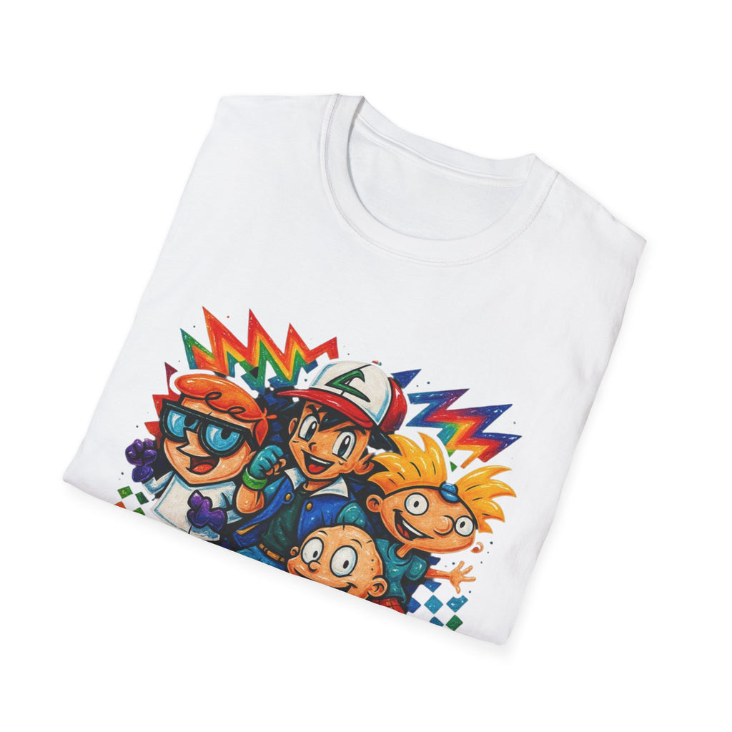 90s Crew T-Shirt — Retro Cartoon Nostalgia Tee