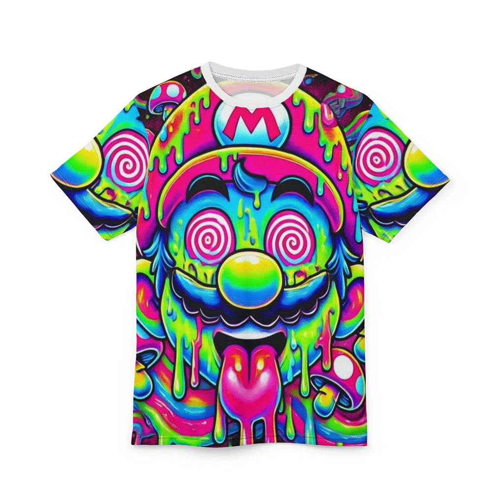 Psychedelic Drip Mario All-Over Print Tee