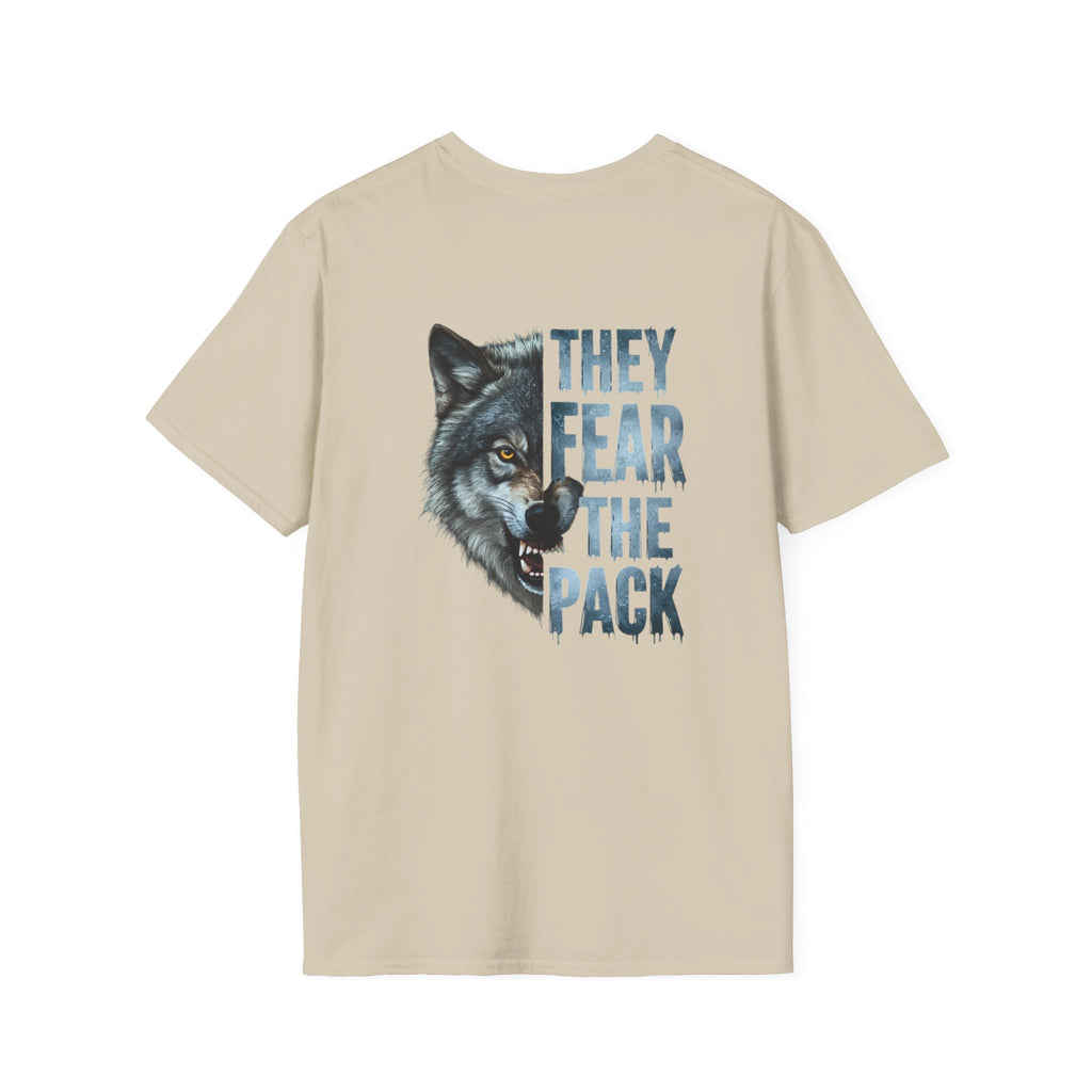 They Fear The Pack Wolf T-Shirt — Graphic Tribal Wolf Tee