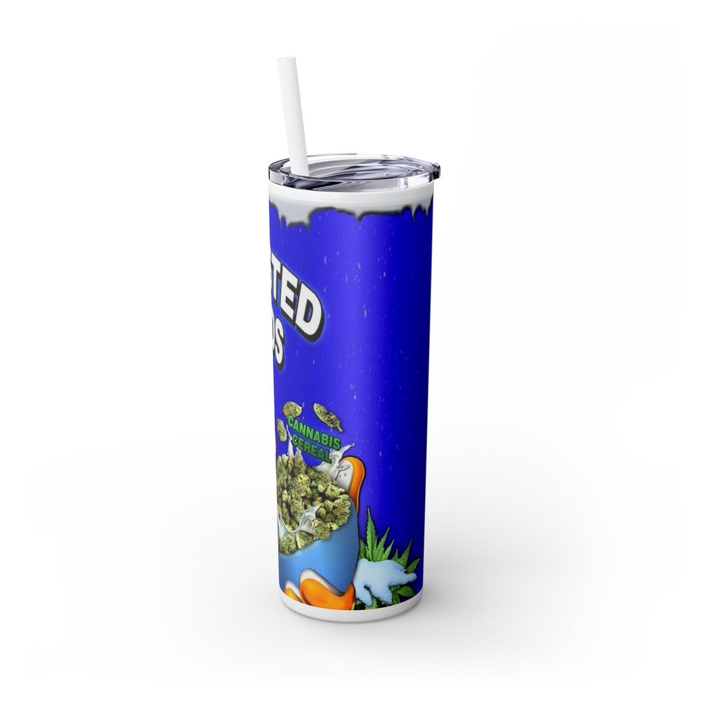 Frosted Buds 20oz Skinny Tumbler with Straw