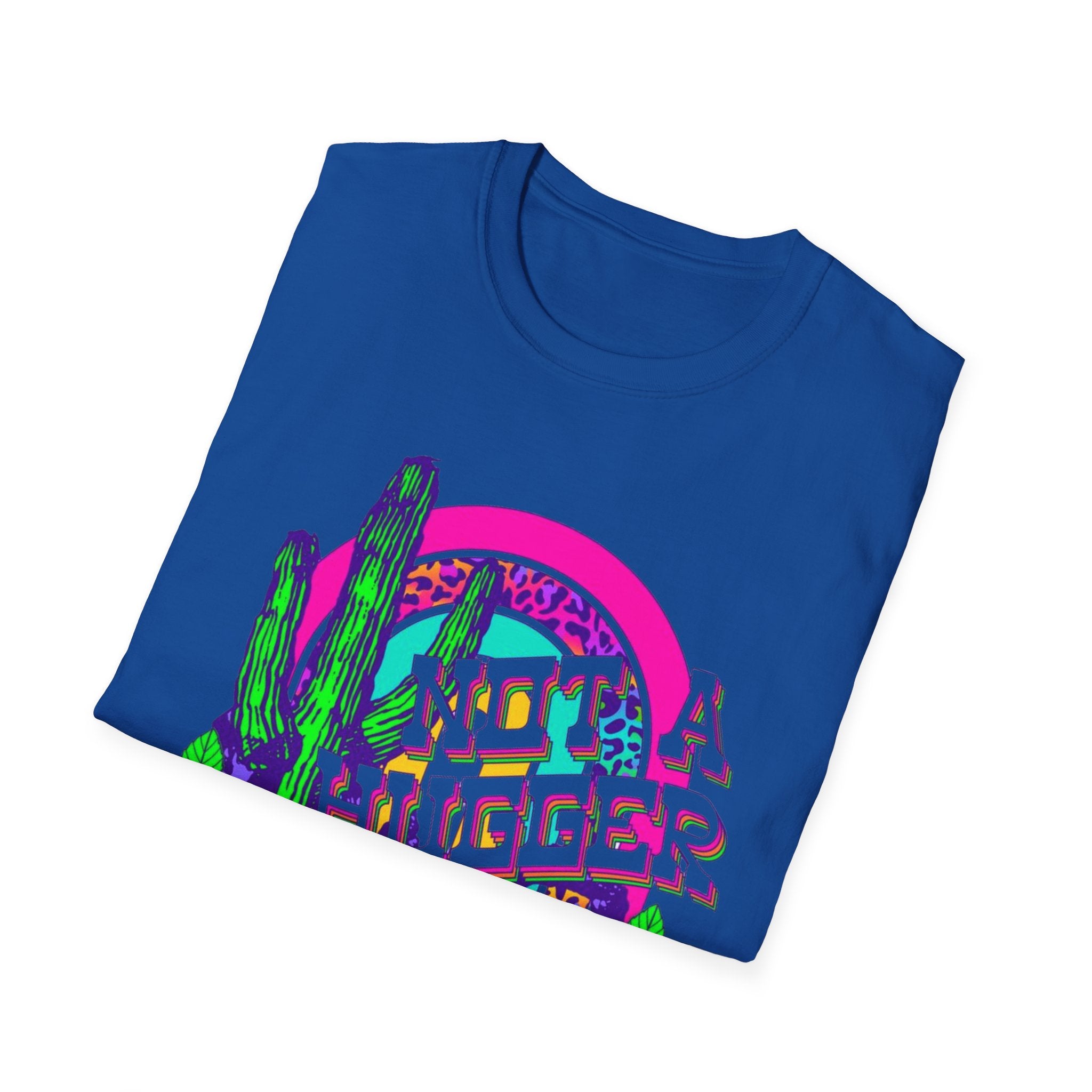 Not A Hugger Cactus T-Shirt — Retro Floral Desert Graphic Tee