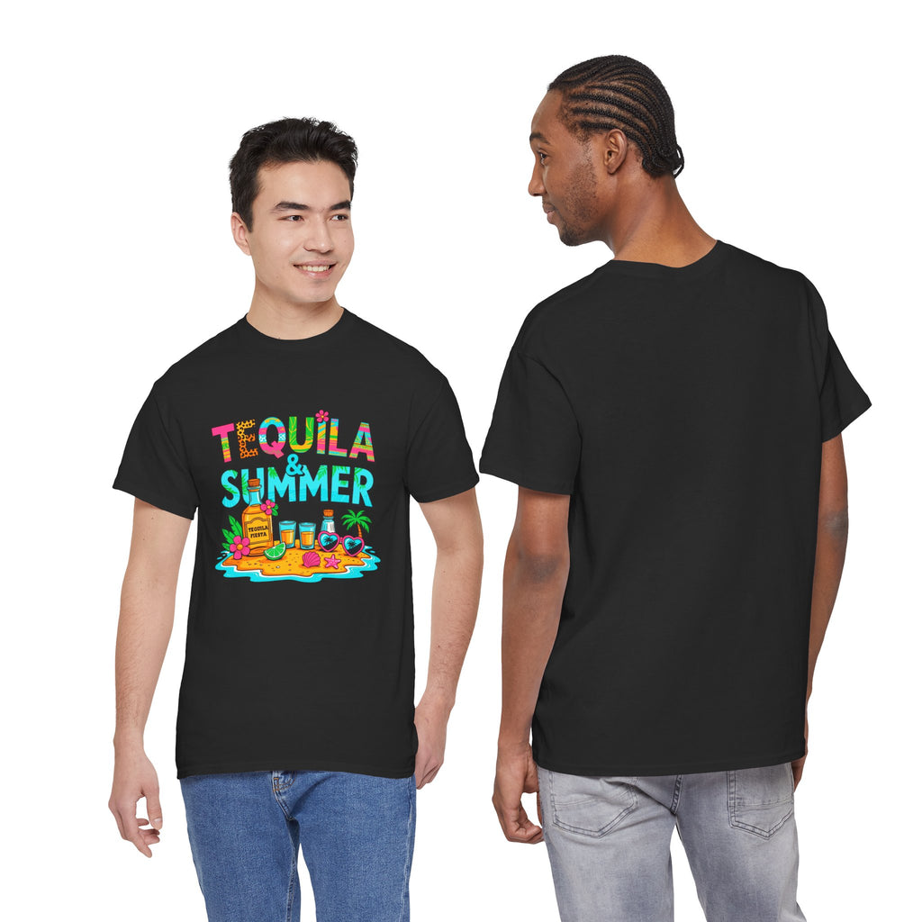 Tequila Summer Tee – Tropical Beach Cocktail Graphic T-Shirt