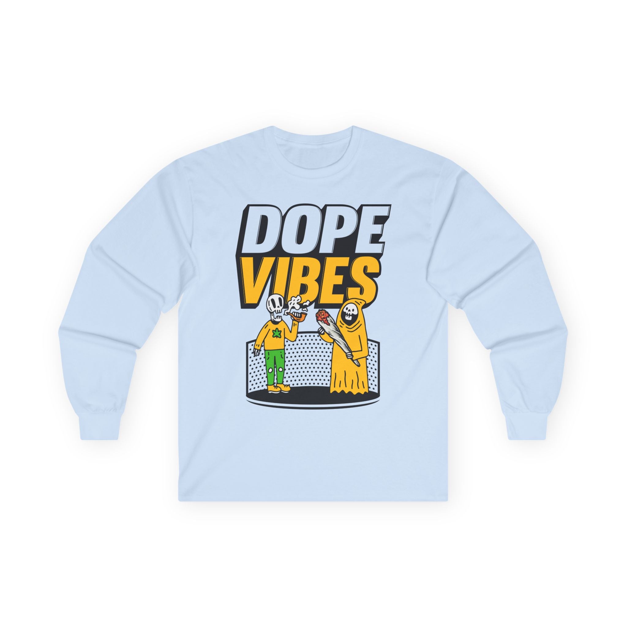 Dope Vibes Long Sleeve Tee — Retro Graphic ‘dope vibes’