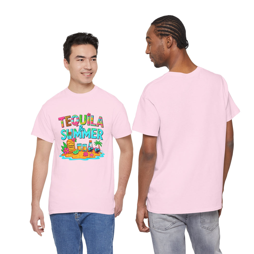 Tequila Summer Tee – Tropical Beach Cocktail Graphic T-Shirt