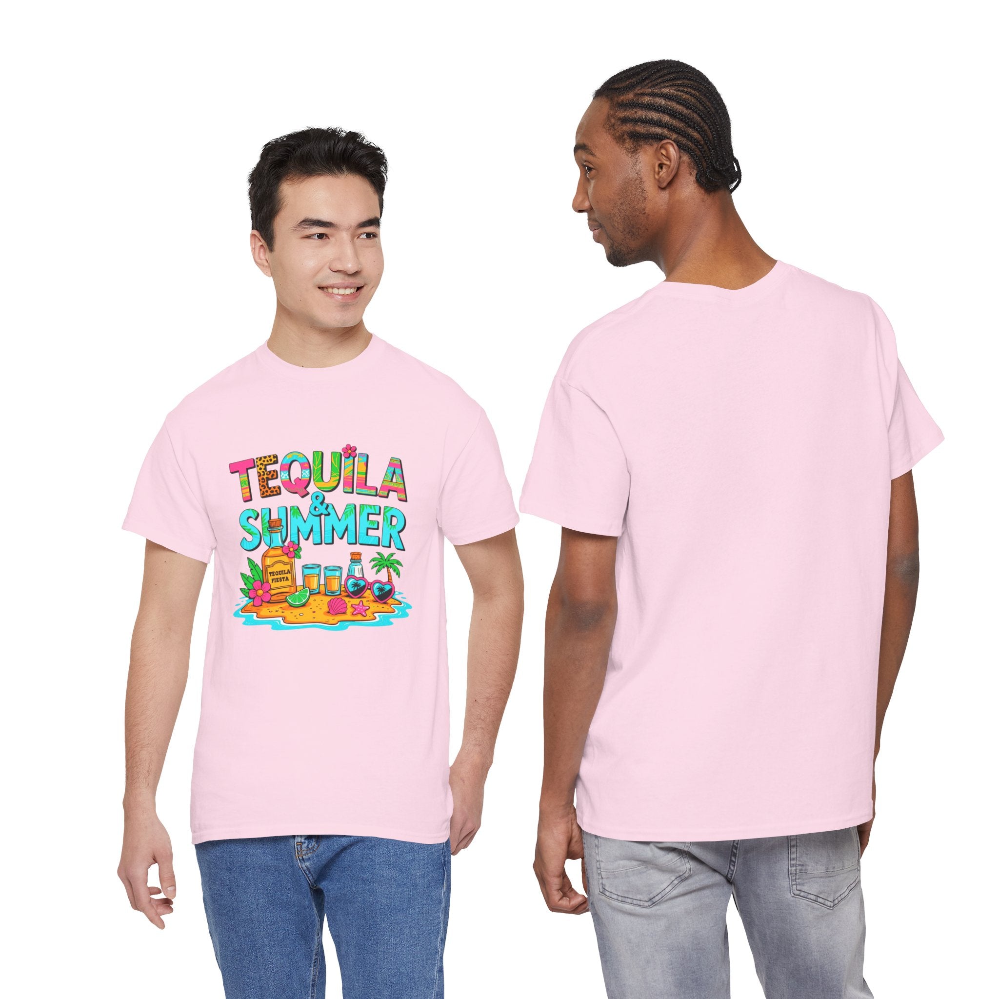 Tequila Summer Tee – Tropical Beach Cocktail Graphic T-Shirt