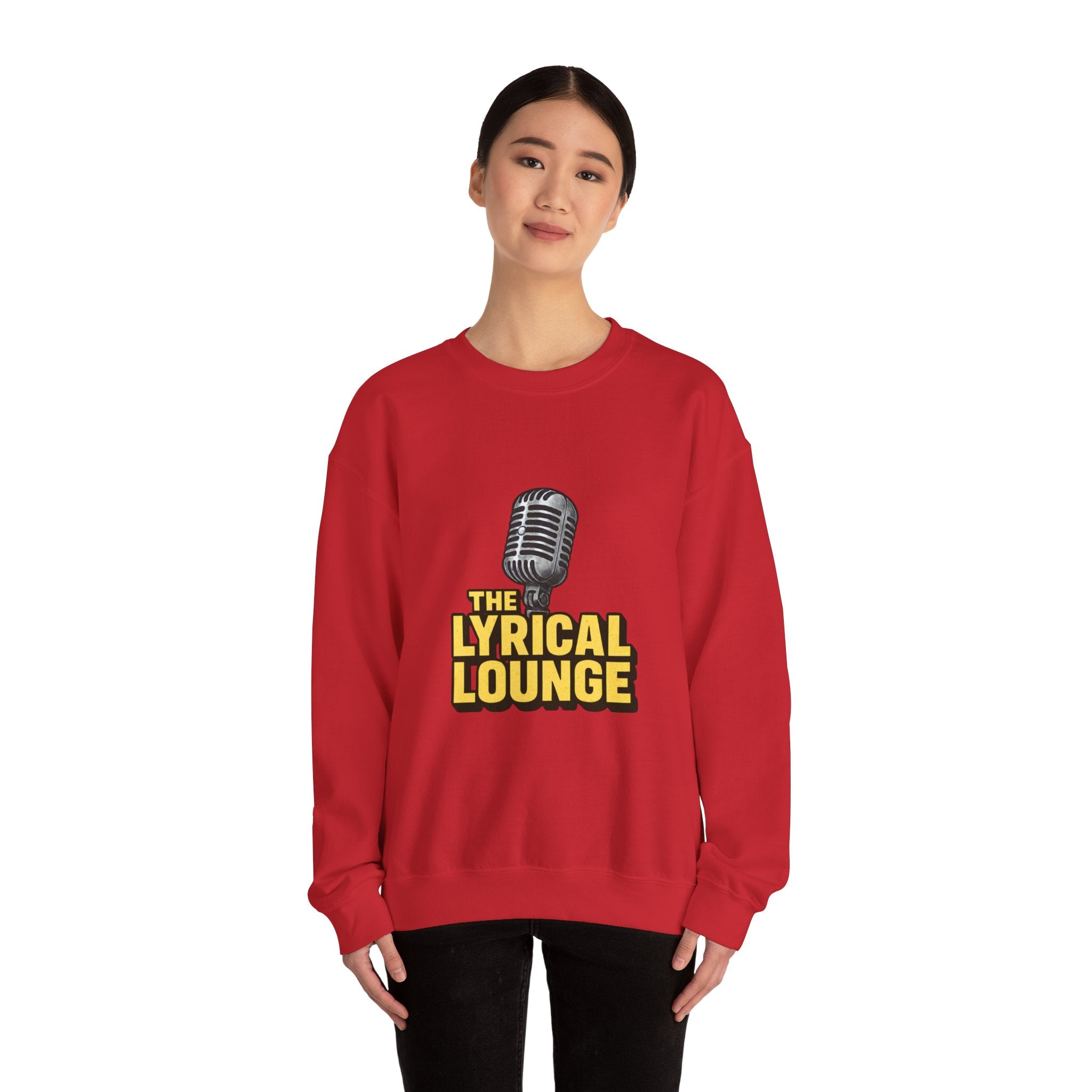Lyrical Lounge Crewneck Sweatshirt — Cozy Music-Inspired Pullover