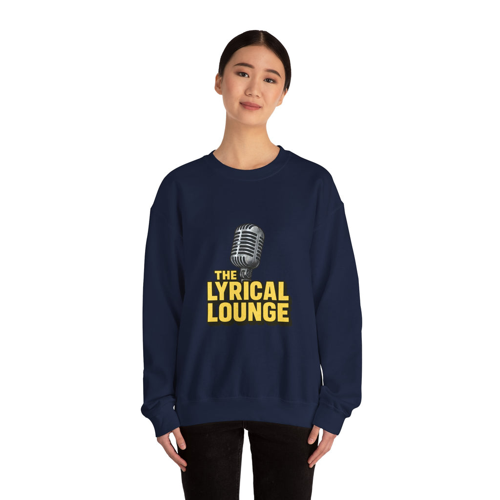 Lyrical Lounge Crewneck Sweatshirt — Cozy Music-Inspired Pullover