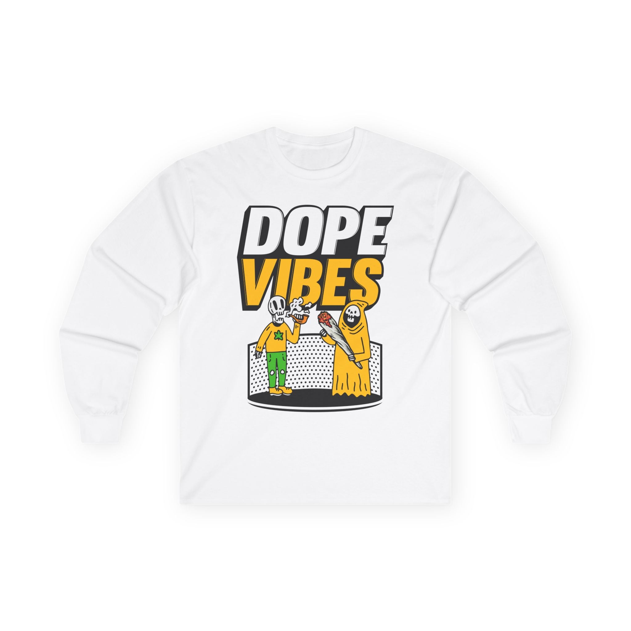 Dope Vibes Long Sleeve Tee — Retro Graphic ‘dope vibes’
