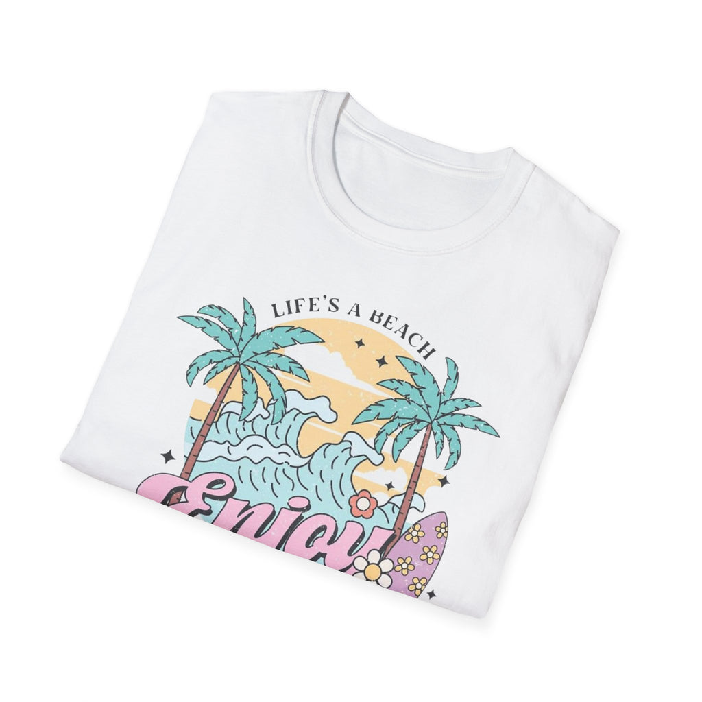 Enjoy the Waves T-Shirt — Summer Vibes Beach Graphic Tee