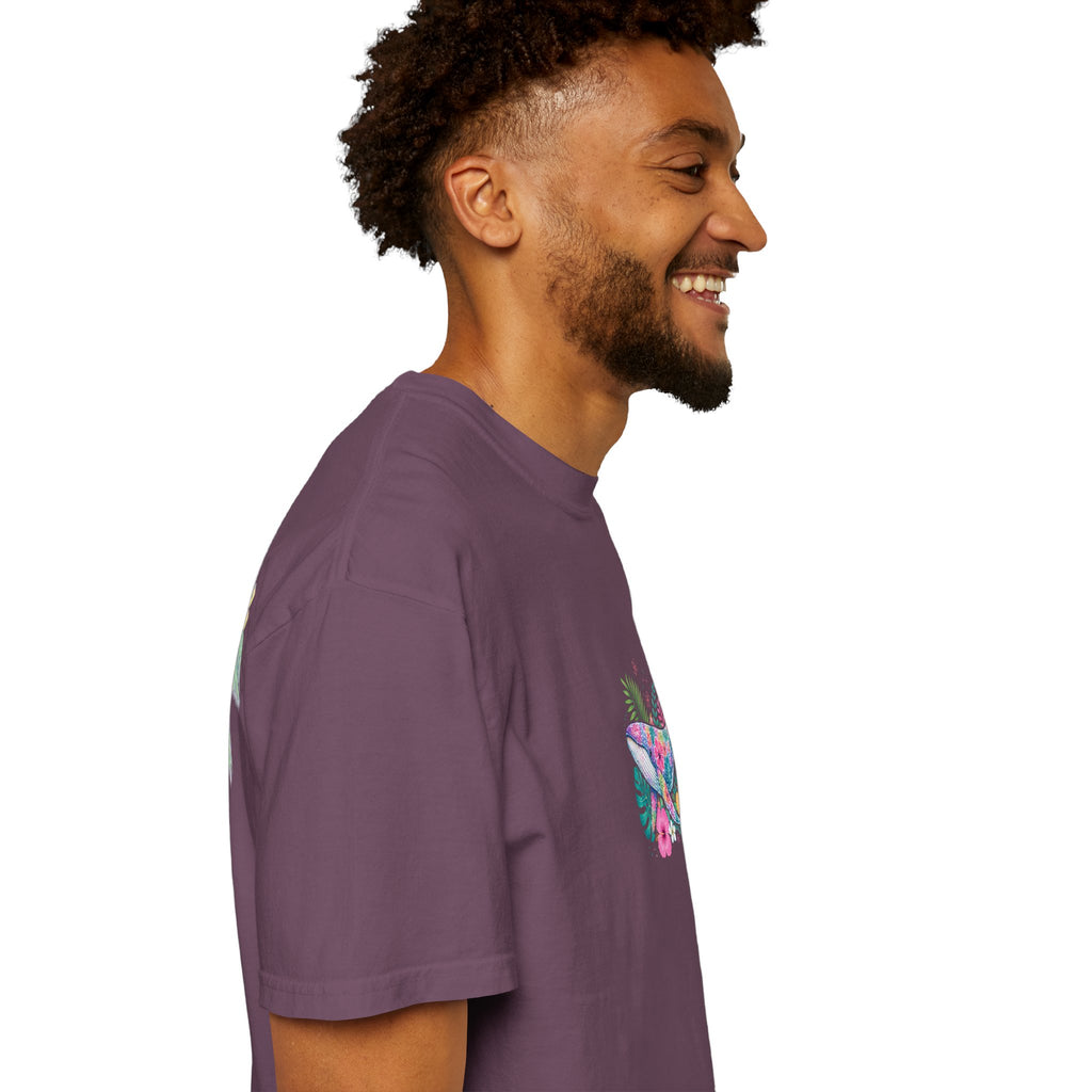 Miami Beach Club T‑Shirt — Retro Flamingo Tropical Floral Graphic Tee