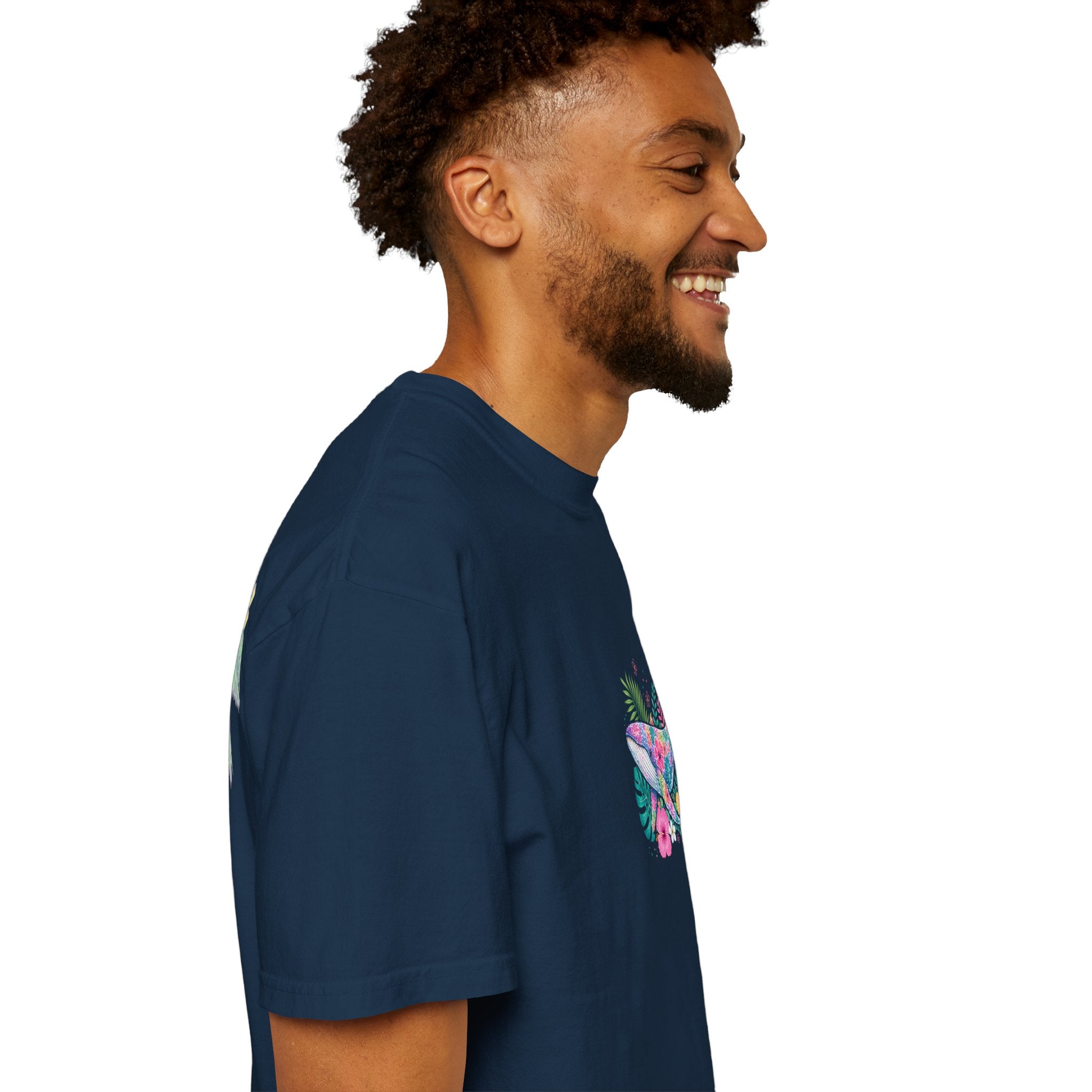 Miami Beach Club T‑Shirt — Retro Flamingo Tropical Floral Graphic Tee