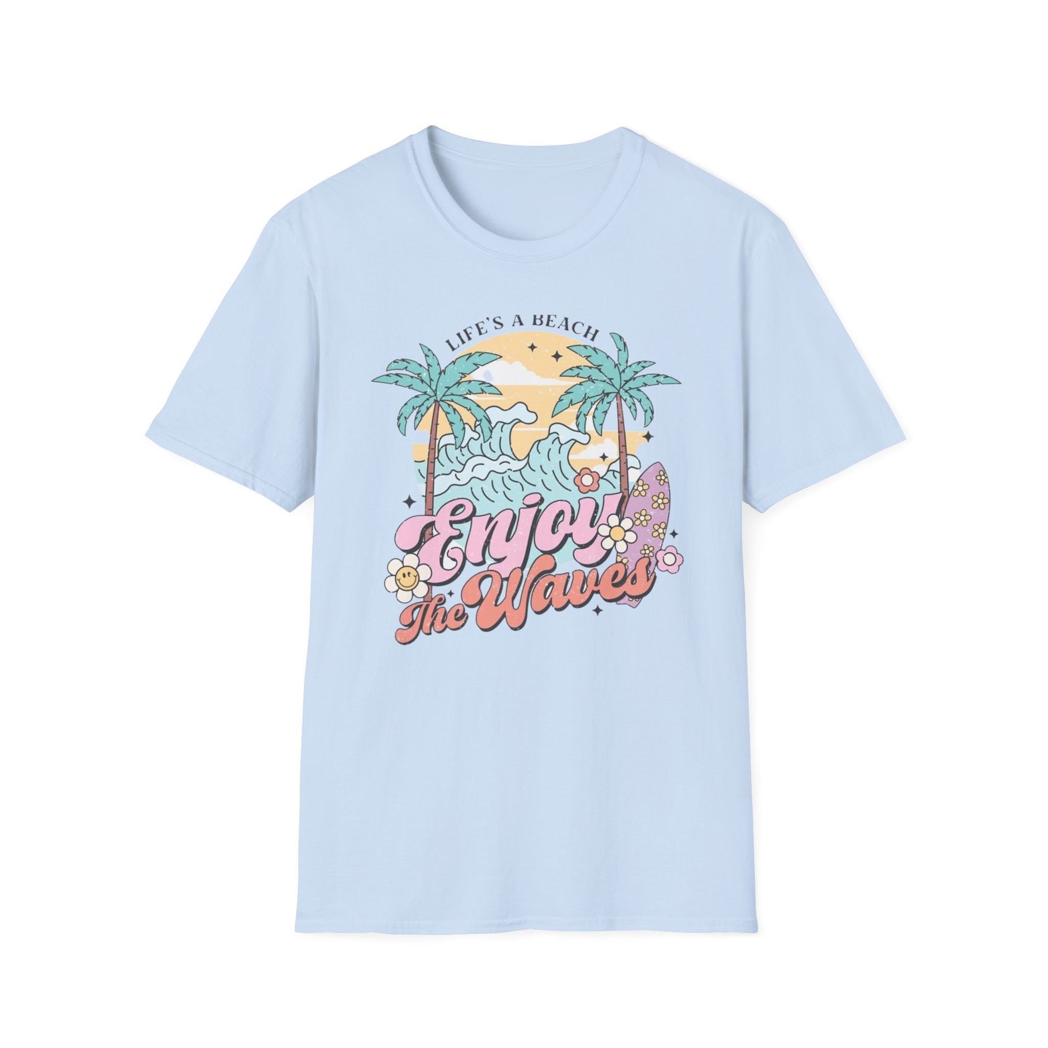 Enjoy the Waves T-Shirt — Summer Vibes Beach Graphic Tee