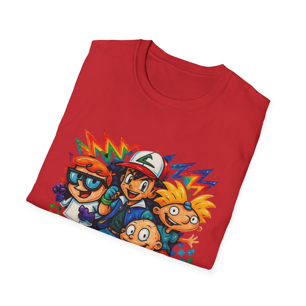 90s Crew T-Shirt — Retro Cartoon Nostalgia Tee