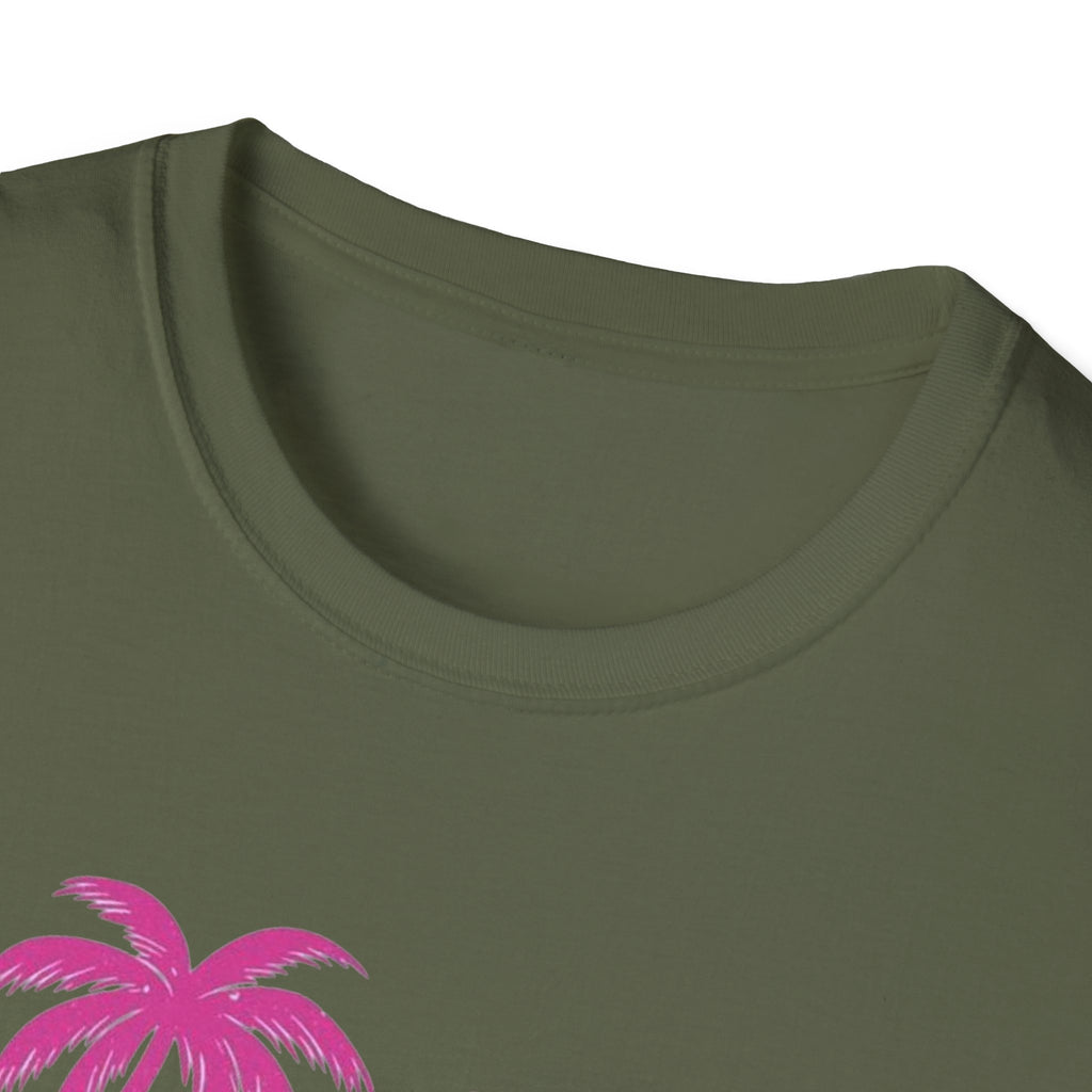 Salty Soul Beach T-Shirt — Sun, Palm Trees & Waves Graphic Tee