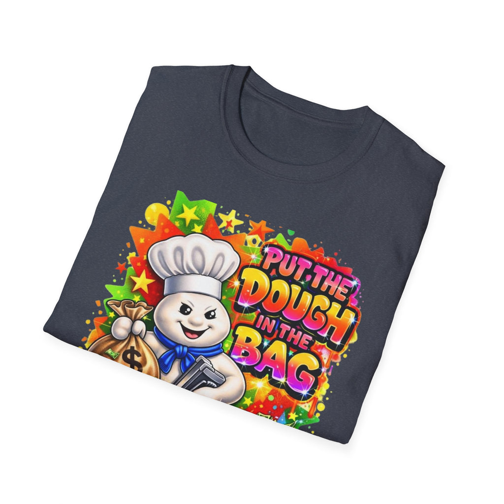 Put the Dough in the Bag T-Shirt — Cute Chef Character Money Graphic Tee