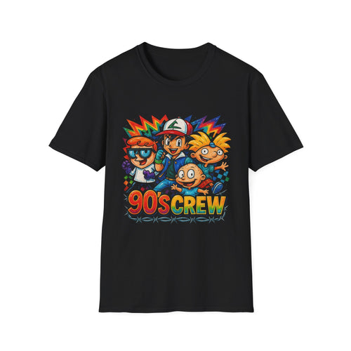 90s Crew T-Shirt — Retro Cartoon Nostalgia Tee