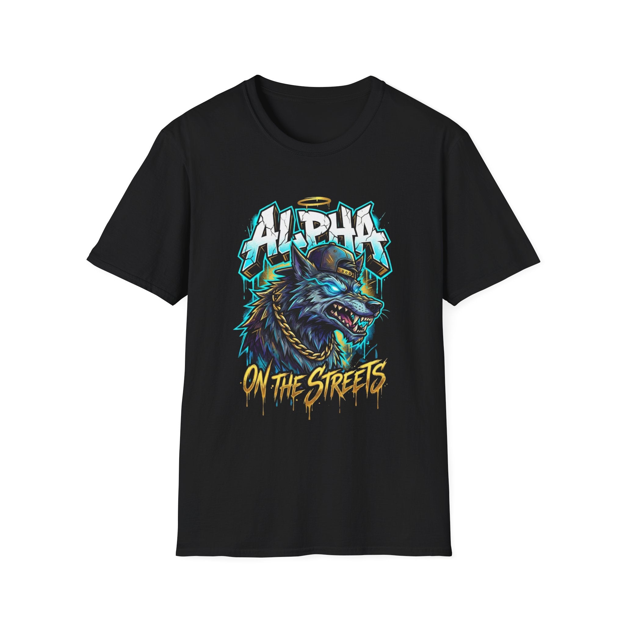 Alpha On The Streets Wolf Graphic T-Shirt — Urban Streetwear Tee