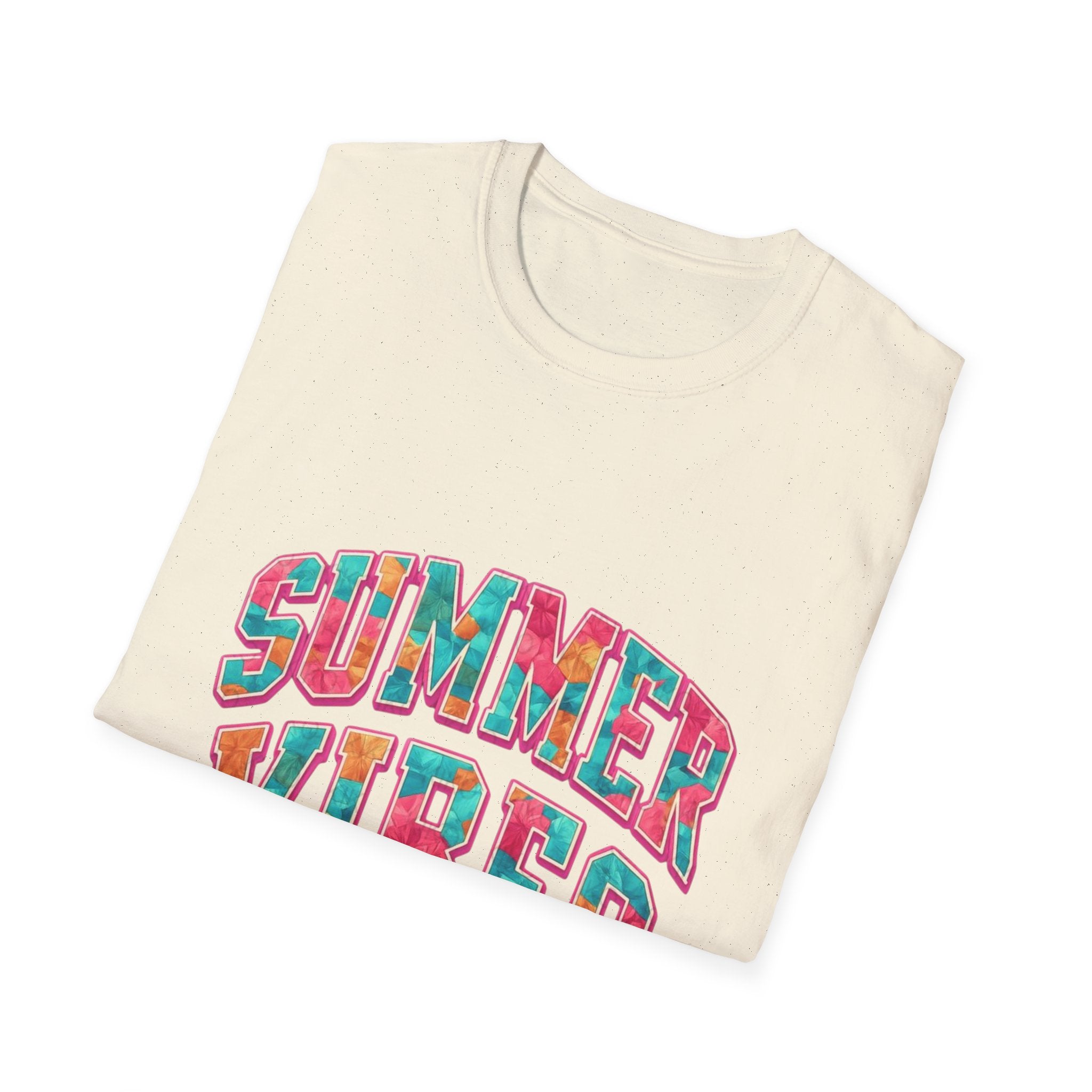 Summer Vibes T-Shirt — Colorful Tropical Beach Graphic Tee