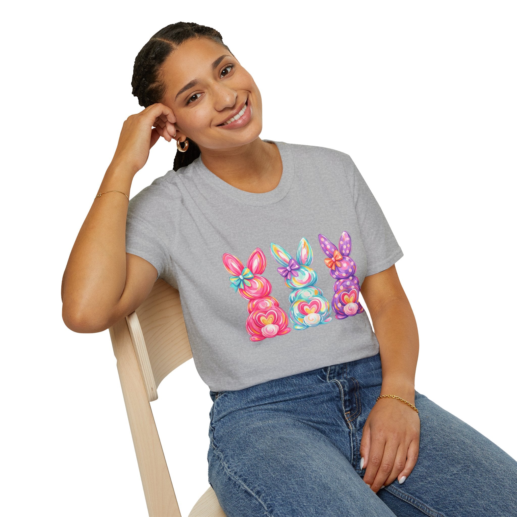 Easter Rainbow Bunny Trio T-Shirt
