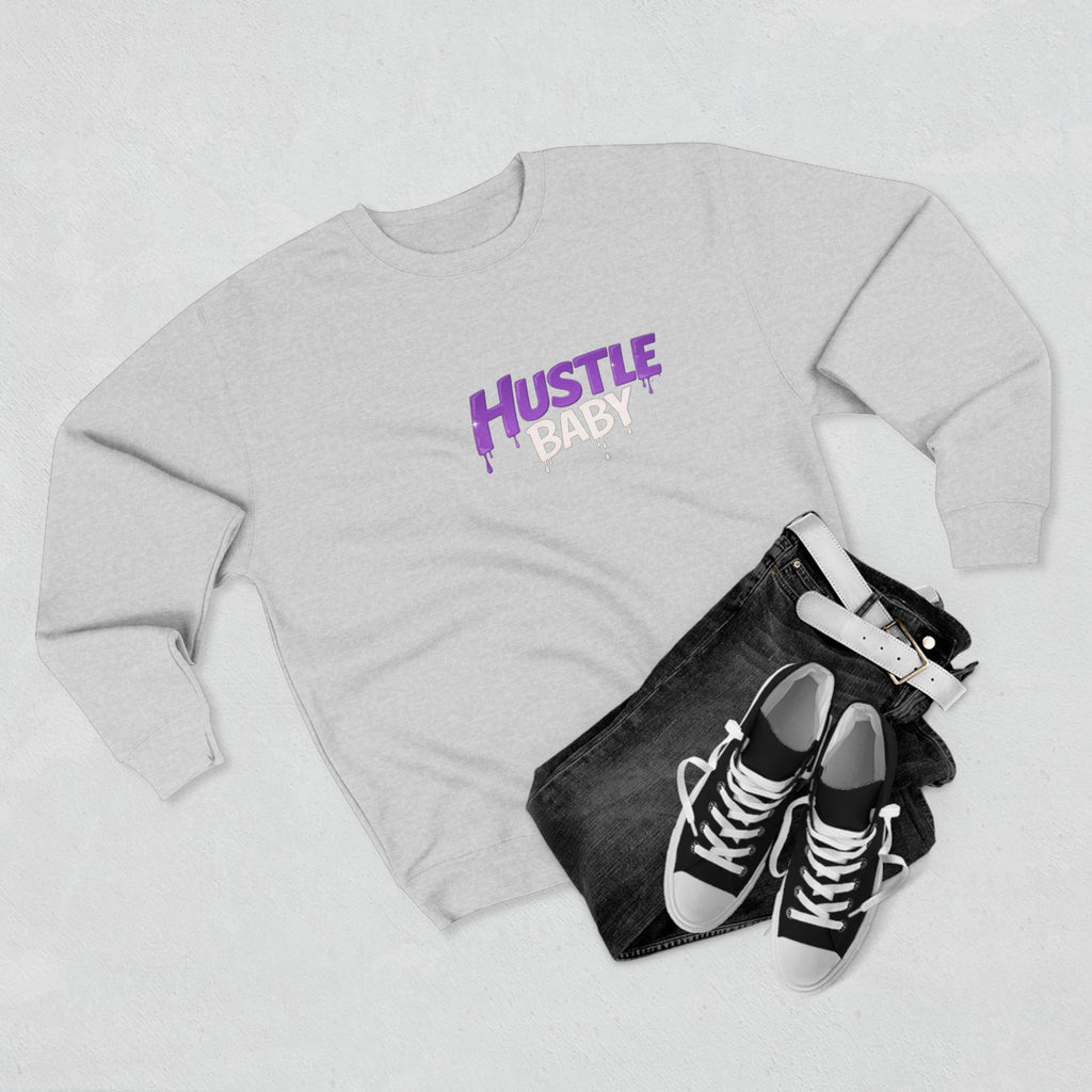 Hustle Baby Crewneck Sweatshirt – SWO Hustle Baby Front Logo & Back Graphic