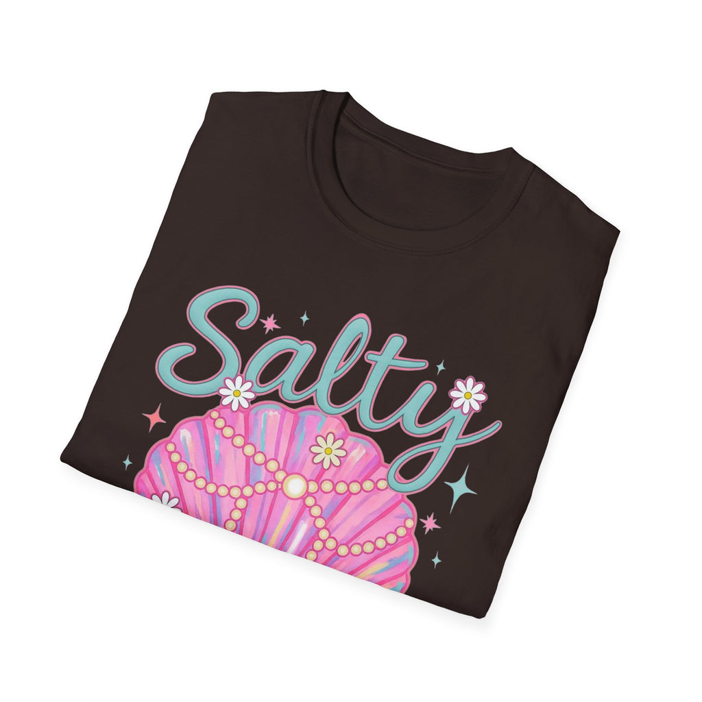 Salty Soul T-Shirt — Pink Seashell Beach Tee