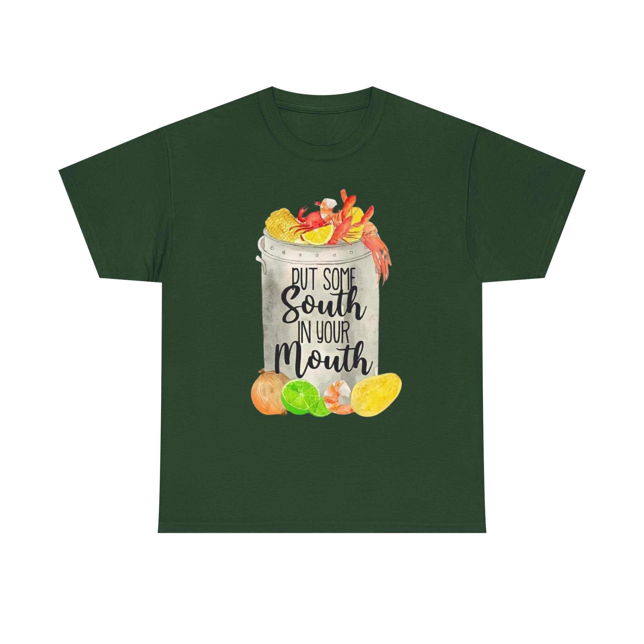 T‑Shirt — "Put Some South In Your Mouth" Seafood Boil Graphic Tee