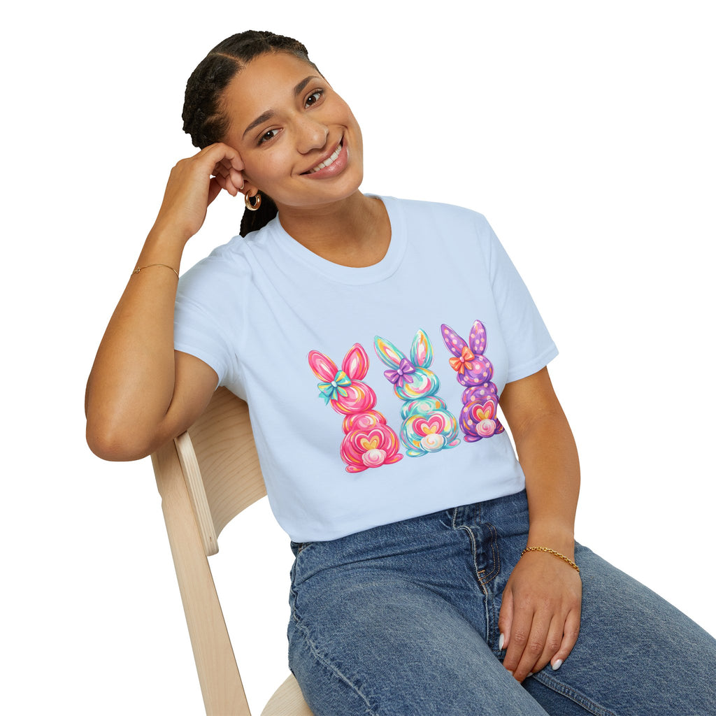 Easter Rainbow Bunny Trio T-Shirt