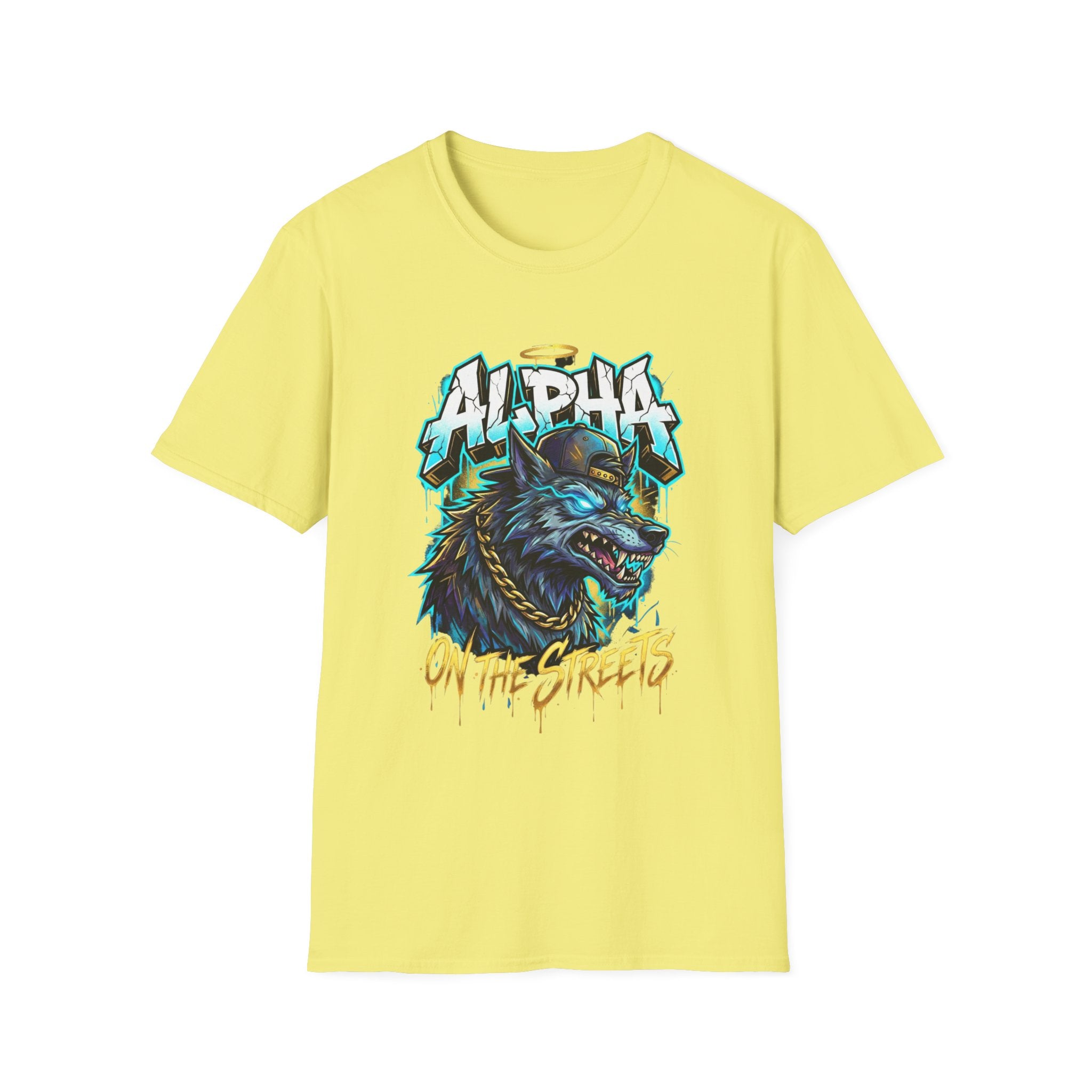 Alpha On The Streets Wolf Graphic T-Shirt — Urban Streetwear Tee