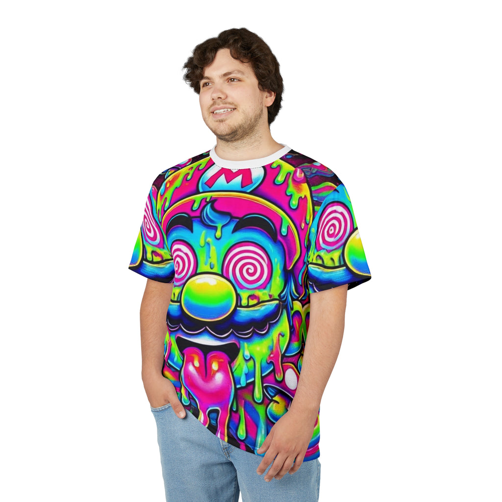 Psychedelic Drip Mario All-Over Print Tee