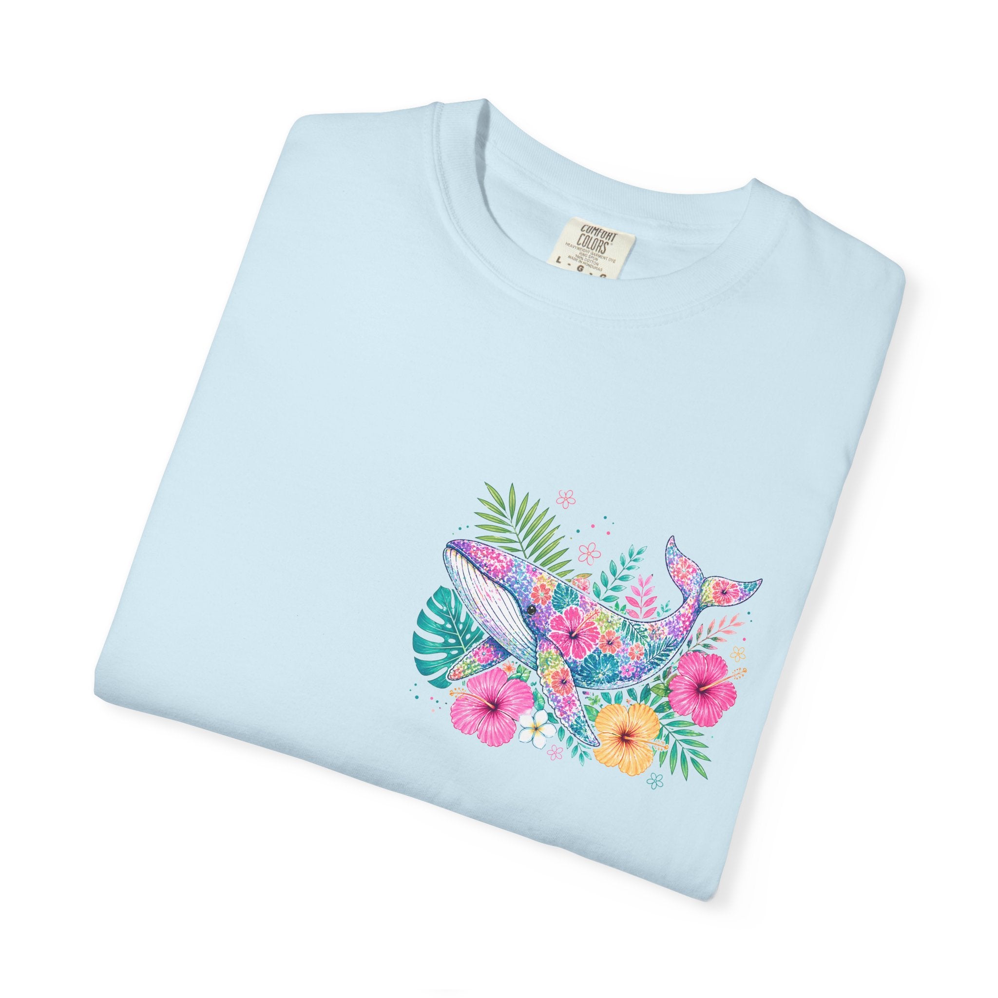 Miami Beach Club T‑Shirt — Retro Flamingo Tropical Floral Graphic Tee